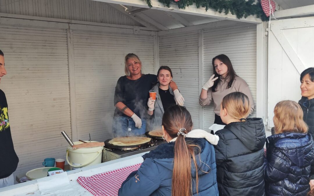 Prodaja palačinki na Trgu Petra Zrinskog u Vrbovcu u adventsko vrijeme dana 20.12.2026.